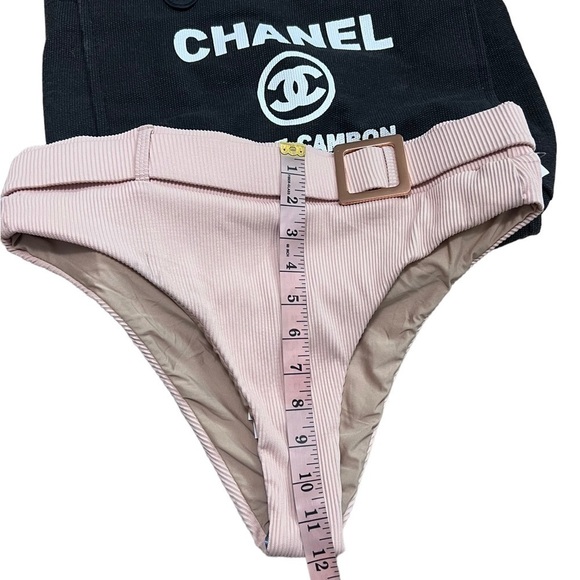 BASTA Rib Belted High Waist Bathing Suit Bottoms - Picture 4 of 8